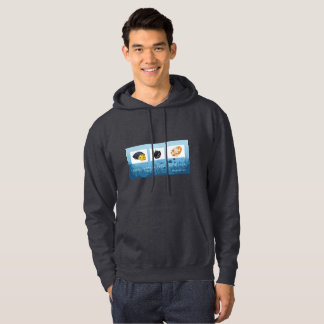 Sudadera con capucha básica para hombre