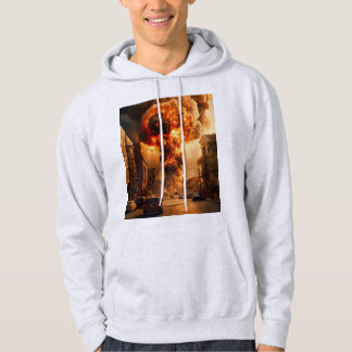 Sudadera con capucha básica para hombre