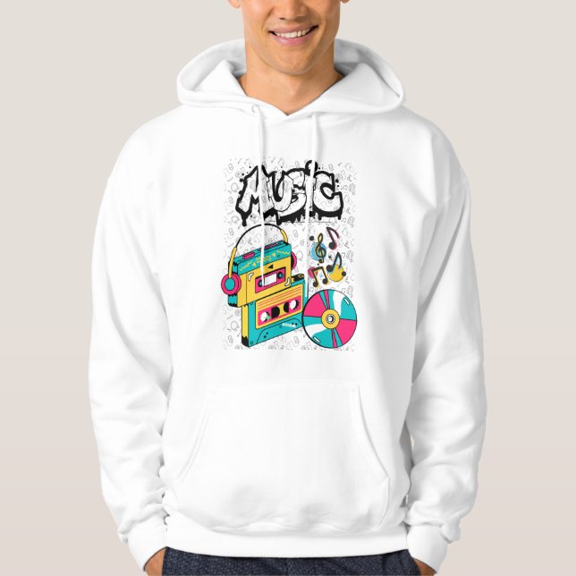 Sudadera con capucha básica para hombre (Anverso)
