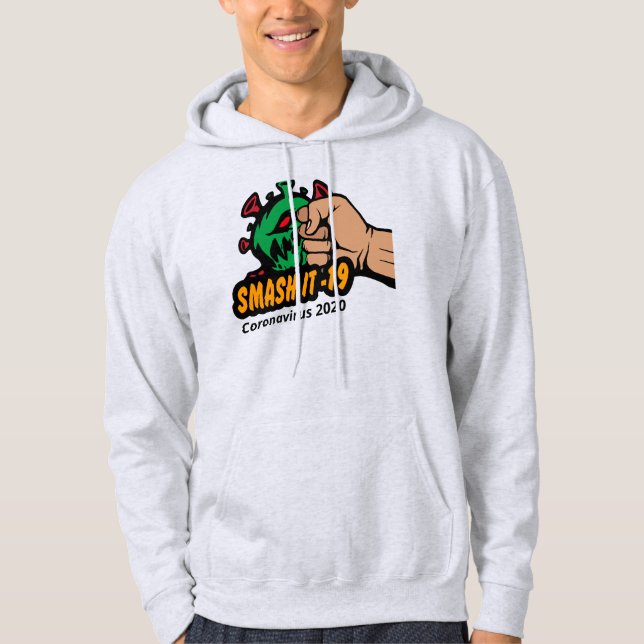 Sudadera con capucha básica para hombre (Anverso)