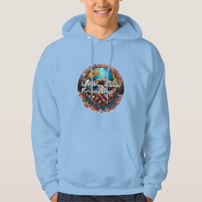 Sudadera con capucha básica para hombre (Anverso)