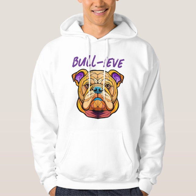 Sudadera con capucha básica para hombre Bull-ieve  (Anverso)