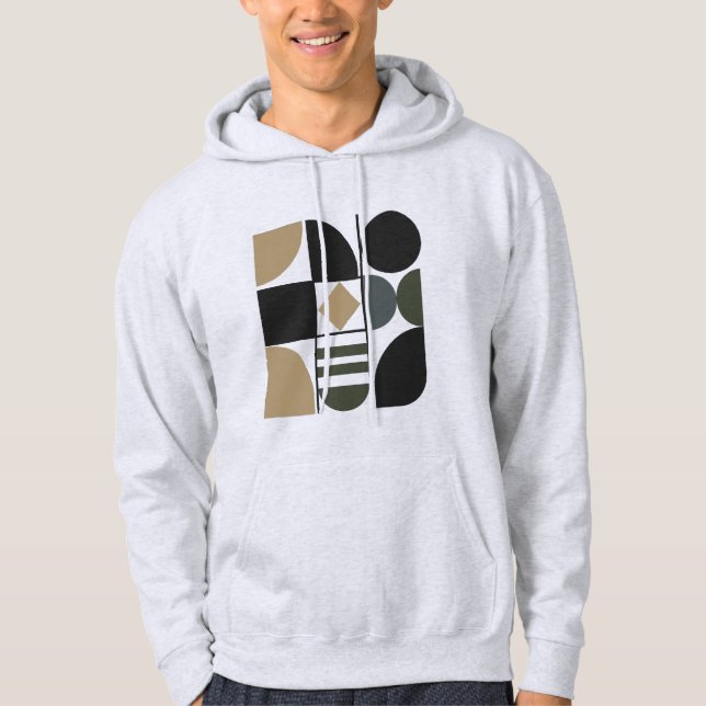 Sudadera con capucha básica para hombre de formas  (Anverso)