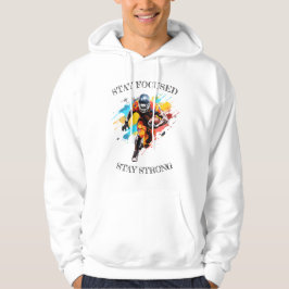 Sudadera con capucha básica para hombre motivación