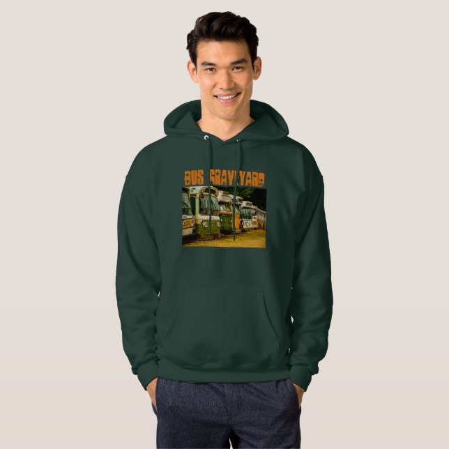 Sudadera con capucha básica para hombres Bus Grave (Anverso completo)
