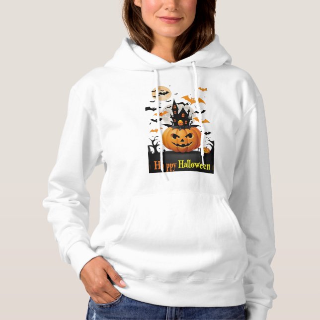 Sudadera con capucha básica para mujer Disfruta de (Anverso)