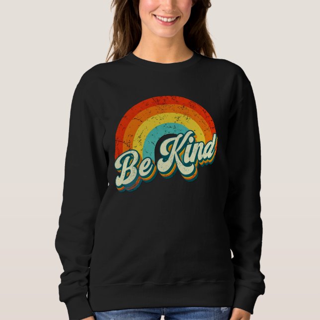 Sudadera con capucha Be Kind Rainbow (Anverso)