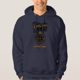 Sudadera con capucha Bitcoin Rules con nombre pers