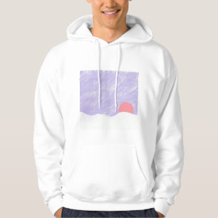 Sudadera con capucha blanca con diseño de la