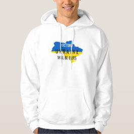 Sudadera con capucha blanca con estampado de victo
