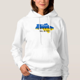 Sudadera con capucha blanca con estampado de victo