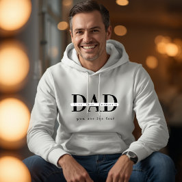 Sudadera con capucha blanca DAD moderna personaliz