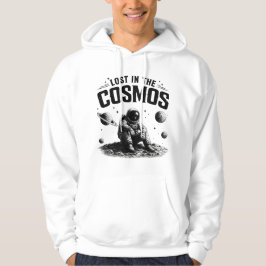 Sudadera con capucha blanca de astronauta perdido 