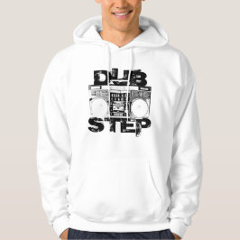 Sudadera con capucha blanca de Dubstep Boombox