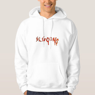 Sudadera con capucha blanca de estilo streetwear d