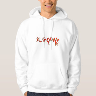 Sudadera con capucha blanca de estilo streetwear d