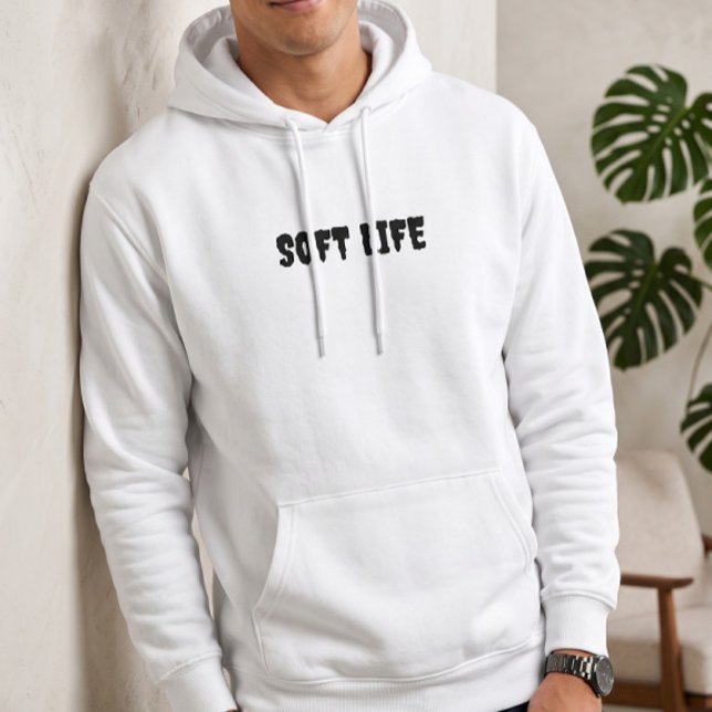 Sudadera con capucha blanca de vida suave para hom (Subido por el creador)