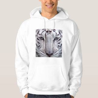 Sudadera con capucha blanca del tigre