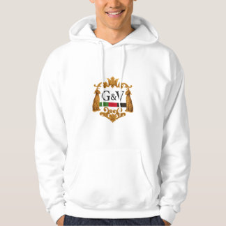 Sudadera con capucha blanca emblemática de G&V – H