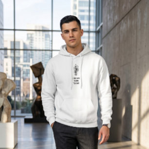 Sudadera con capucha blanca moderna con estilo min