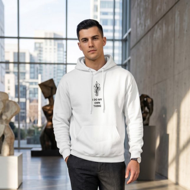 Sudadera con capucha blanca moderna con estilo min (Subido por el creador)