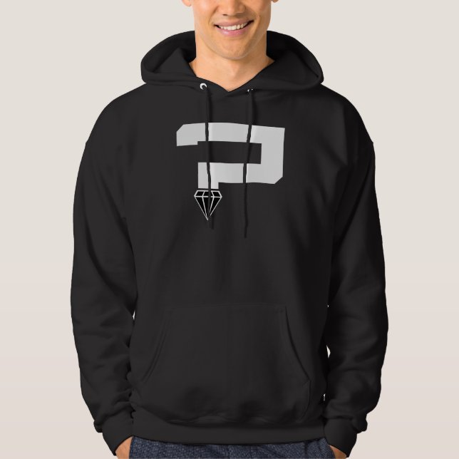 Sudadera con capucha blanca para hombre de Q'Mark (Anverso)