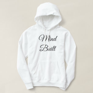 Sudadera con capucha blanca para hombre Mind Built