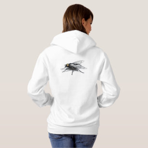 Sudadera con capucha blanca para mujeres Fly Buddy