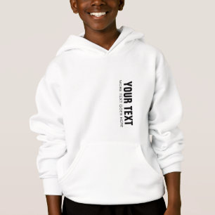 Sudadera con capucha blanca para niños