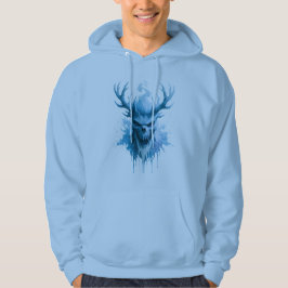 Sudadera con capucha Blue Frost Skull
