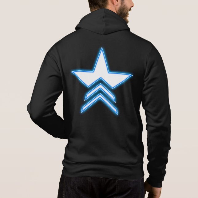 Sudadera con capucha Blue Star Commander (Reverso)