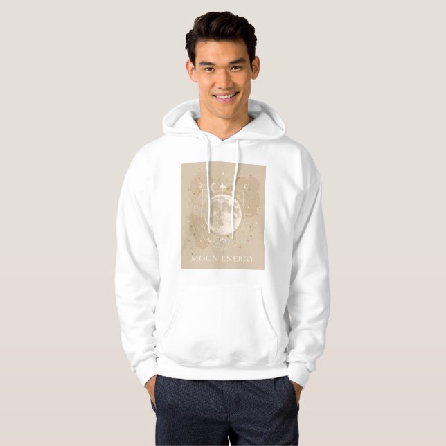 Sudadera con capucha Boho Astro – Energía de la Lu (Anverso completo)