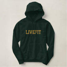 Sudadera con capucha bordada del jersey del