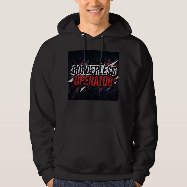 Sudadera con capucha Borderless Operator Cyberpunk (Anverso)