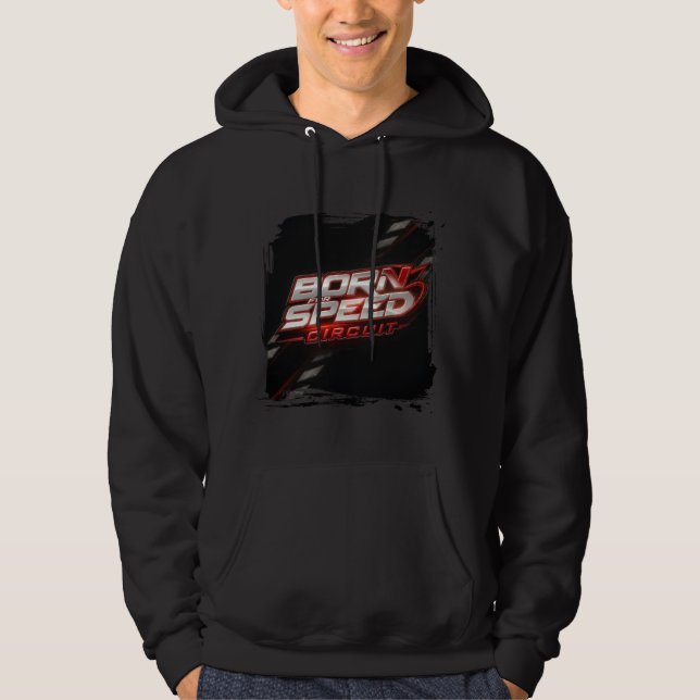 Sudadera con capucha Born for Speed Circuit Engine (Anverso)