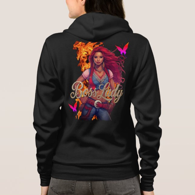 Sudadera con capucha Boss Lady Fire (Reverso)