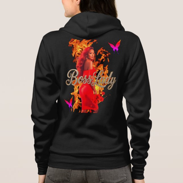Sudadera con capucha Boss Lady Fire (Reverso)