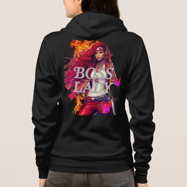 Sudadera con capucha Boss Lady Fire (Reverso)