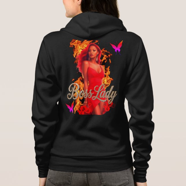 Sudadera con capucha Boss Lady Fire (Reverso)