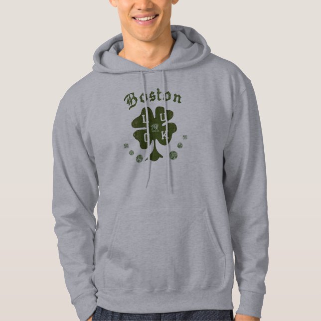 Sudadera con capucha Boston Irlandesa (Anverso)