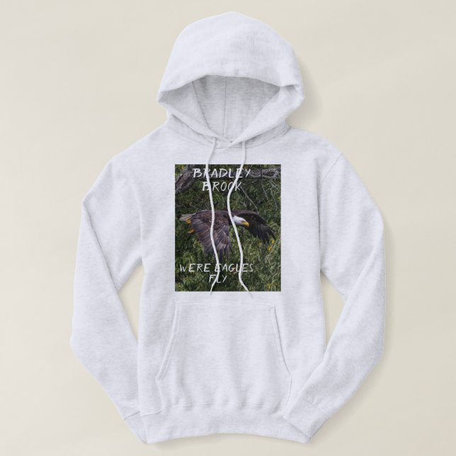 Sudadera con capucha Bradley Brook Eagle Fly (Diseño del anverso)