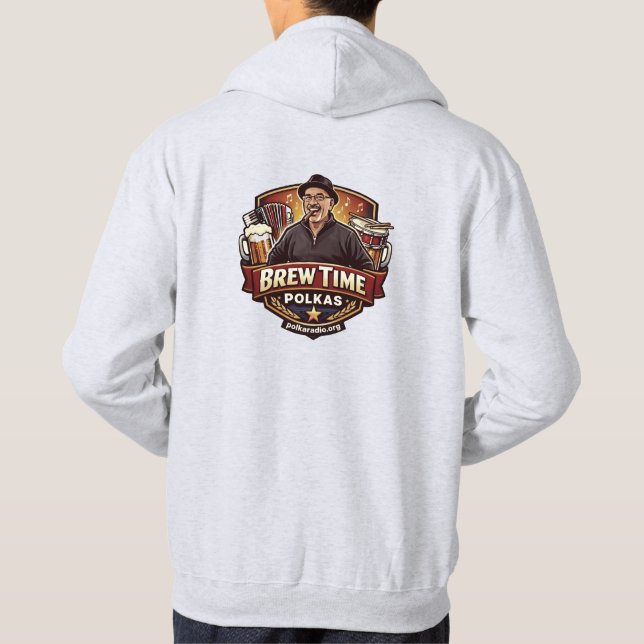 Sudadera con capucha Brew Time Polkas (Reverso)