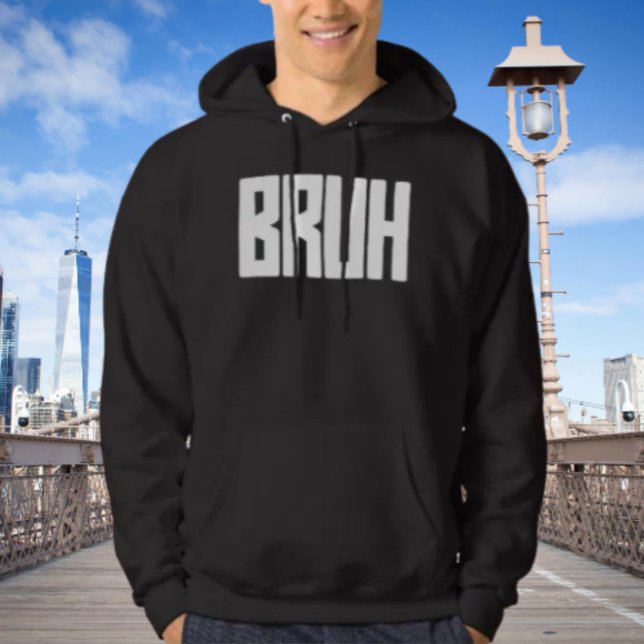 Sudadera con capucha BRUH Bold Slang Humor – Diver (Subido por el creador)