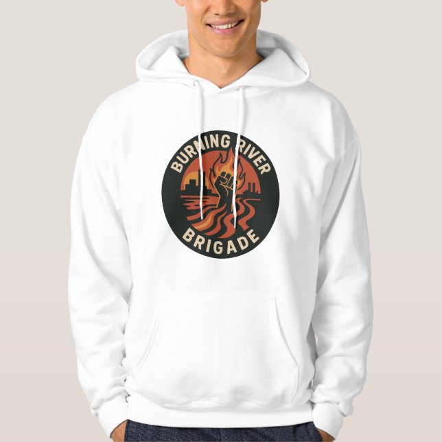Sudadera con capucha Burning River Brigade (Anverso)