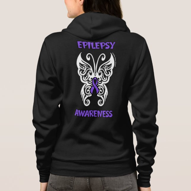 Sudadera con capucha Butterfly/Tribal...Epilepsia (Reverso)