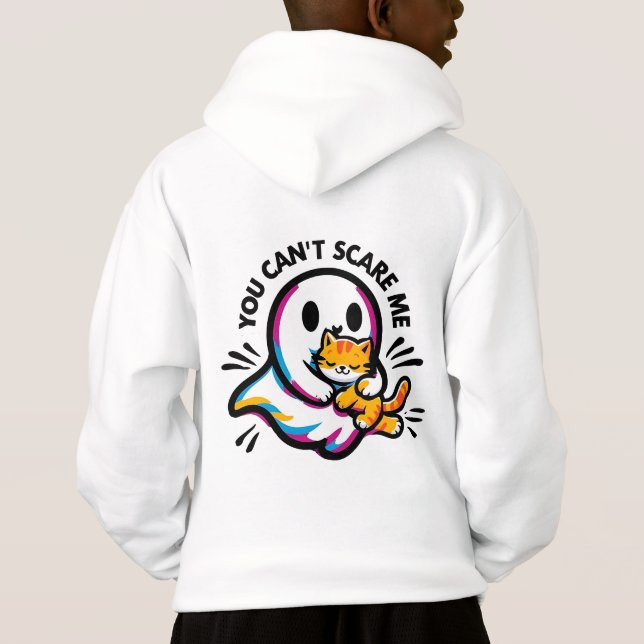 Sudadera con capucha caprichosa de Halloween con f (Reverso)