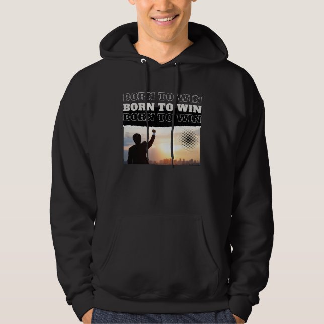 Sudadera con capucha City Victory 'BORN TO WIN' (Anverso)