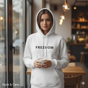 Sudadera con capucha clásica de texto personalizad