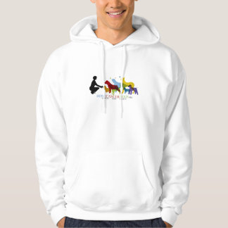 Sudadera con capucha con el logotipo coloreado