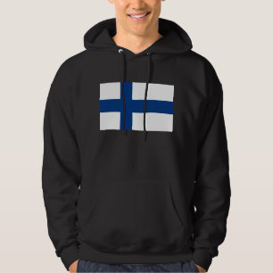 Sudadera con capucha con la bandera de Finlandia